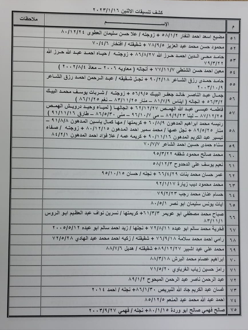 التنسيقات المصرية