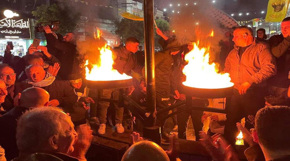 فتح تُوقد شعلة انطلاقة الثورة الـ58 في قرية أرطاس جنوب بيت لحم