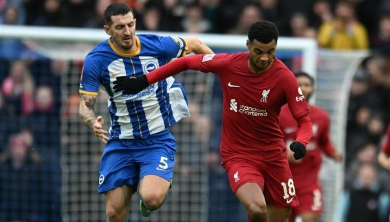 برايتون يقصي ليفربول من بطولة كأس الاتحاد الإنجليزي
