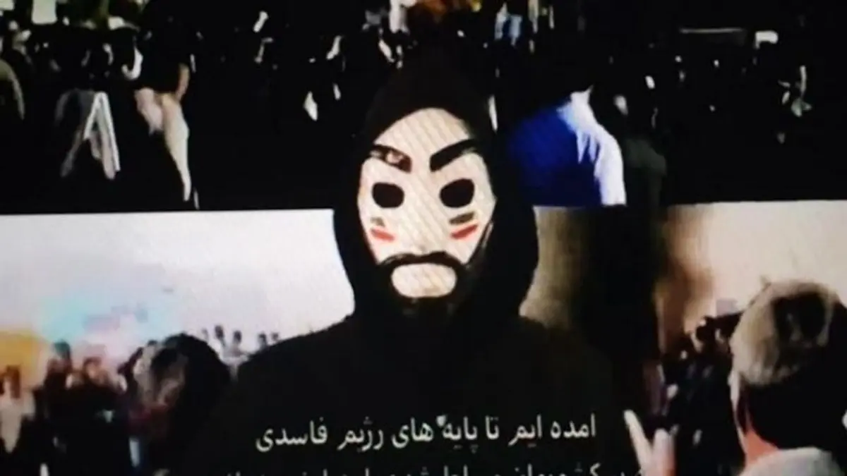 اختراق التلفزيون الإيراني خلال كلمة رئيسي في الذكرى 44 للثورة