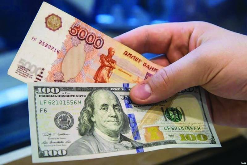 سعر صرف الدولار يسجل تراجعًا أمام الروبل الروسي