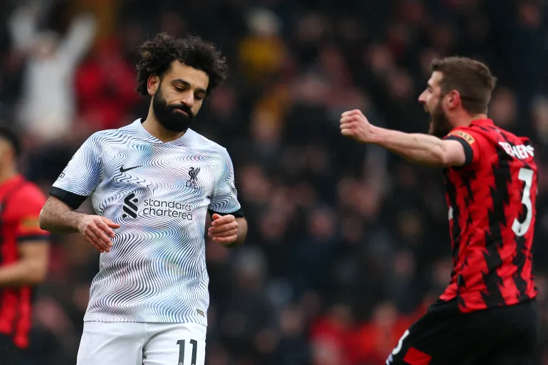 بورنموث يسقط ليفربول.. وصلاح يهدر ركلة جزاء