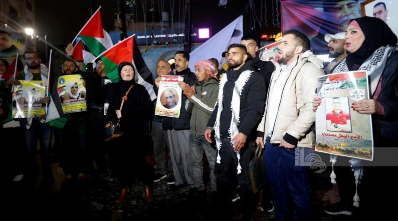 وقفات في رام الله وبيت لحم دعمًا للأسرى في سجون الاحتلال
