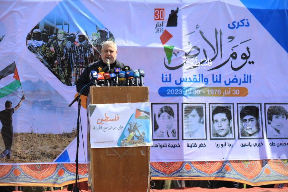 في ذكرى يوم الأرض.. البطش: لا خيار أمامنا سوى الوحدة وسيف القدس لن يغمد