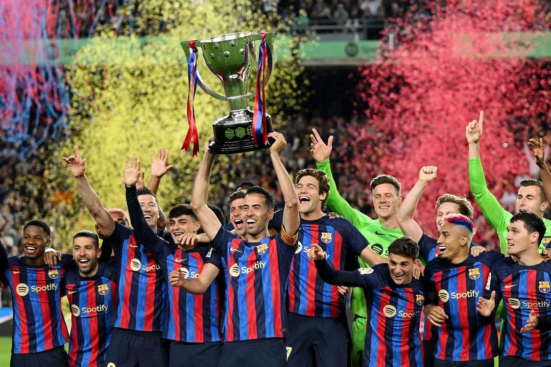 للمرة الـ27 في تاريخه.. برشلونة يُتوّج بلقب الدوري الإسباني