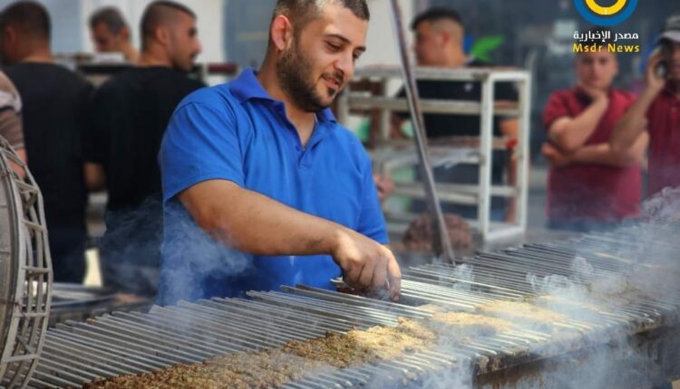 شواء اللحوم غزة