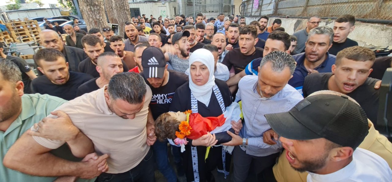 تشييع جثمان الطفل الشهيد محمد التميمي في رام الله (صور)
