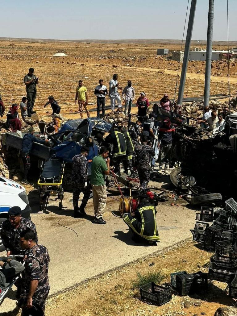 الأردن: ارتفاع عدد وفيات حادث السير في البادية الشمالية إلى 9