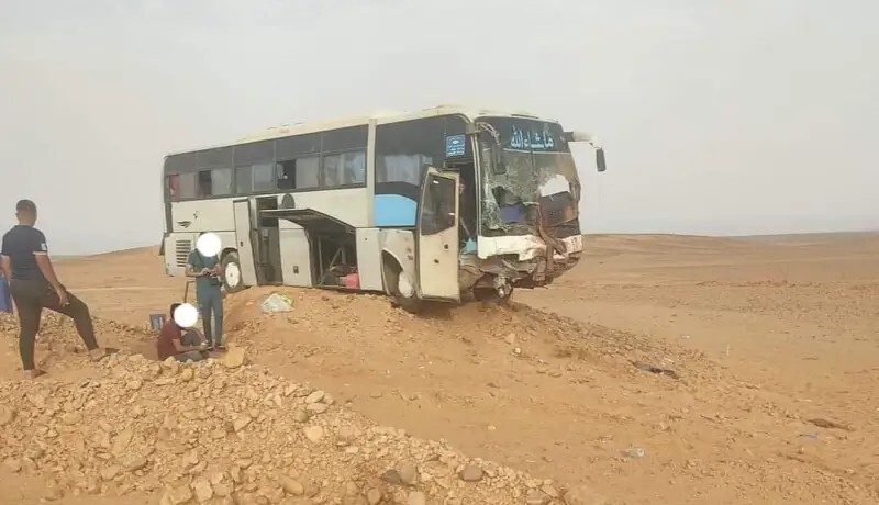 الجزائر: 7 مصابين إثر اصطدام حافلة بجمل بولاية تندوف