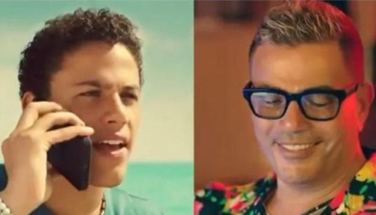 للمرة الأولى.. عمرو دياب يستعد لطرح دويتو مع ابنه عبدالله