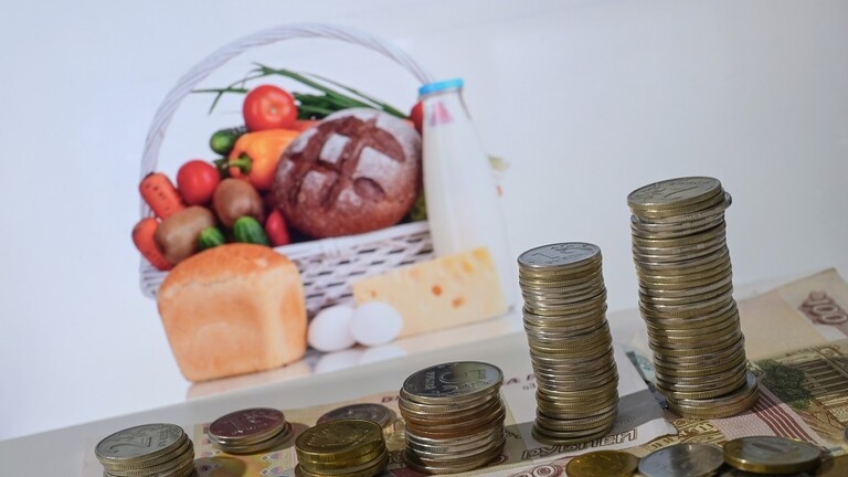 معدل التضخم لأسعار الغذاء في روسيا الأدنى بقارة أوروبا