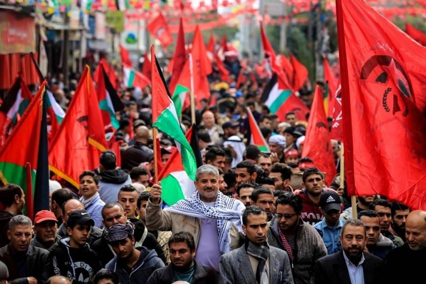الديمقراطية تدعو لتصحيح خطأ تاريخي وقعت عليه منظمة التحرير في سبتمبر 1993