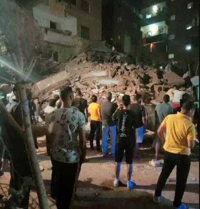 انهيار عقار في القاهرة