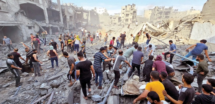 17 شهيدا في قصف الاحتلال مدرسة تؤوي نازحين بحي الشيخ رضوان