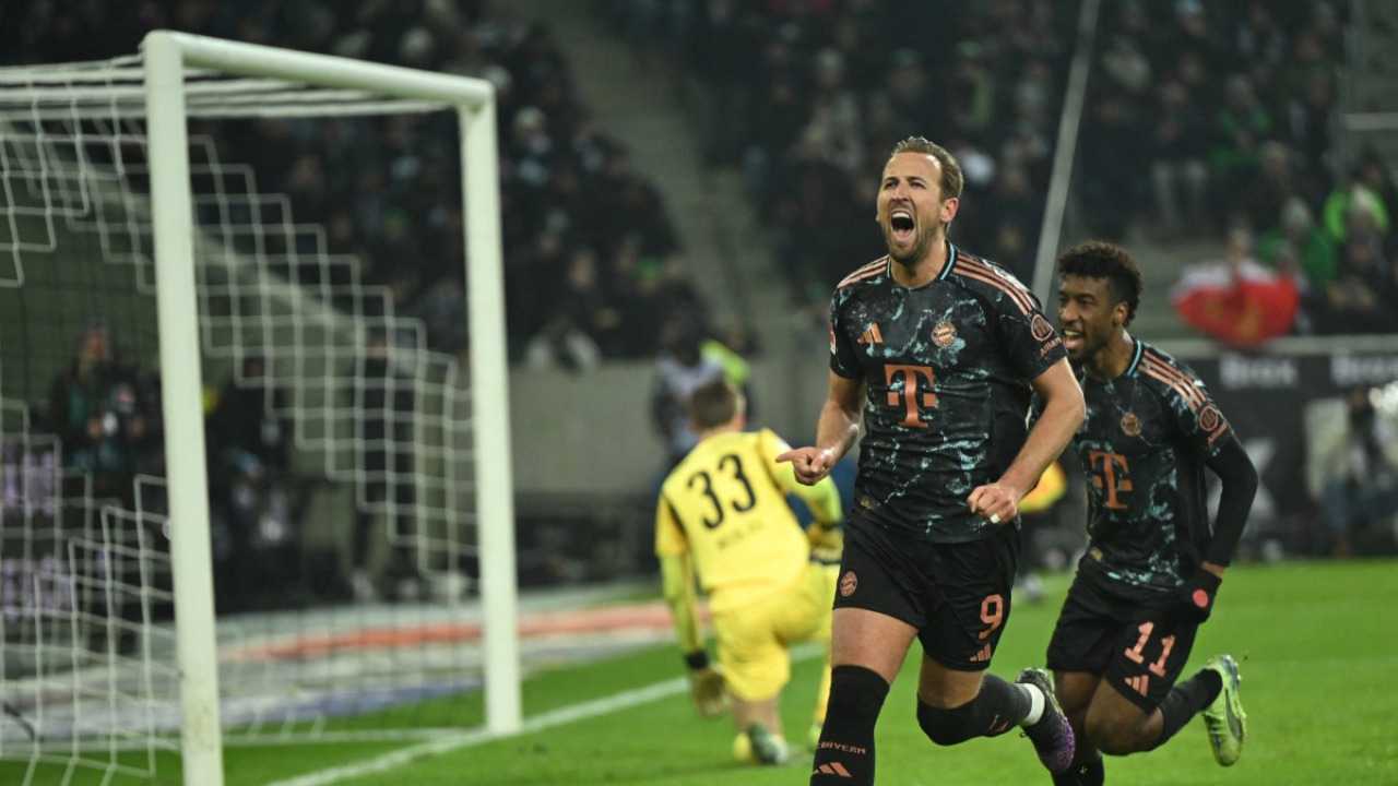 كين يقود بايرن ميونيخ للفوز على بوروسيا مونشنغلادباخ