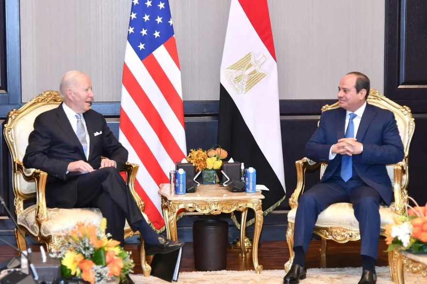 بيان: السيسي وبايدن يبحثان جهود الوساطة لوقف إطلاق النار في غزة