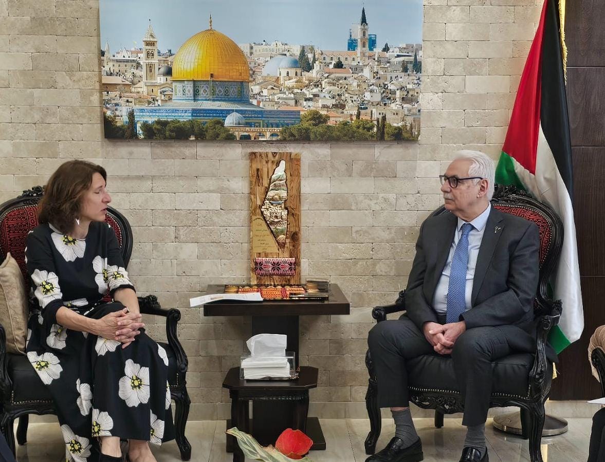 وزير الصحة يطلع المبعوث الألماني على الواقع الصحي والإنساني المأساوي في فلسطين