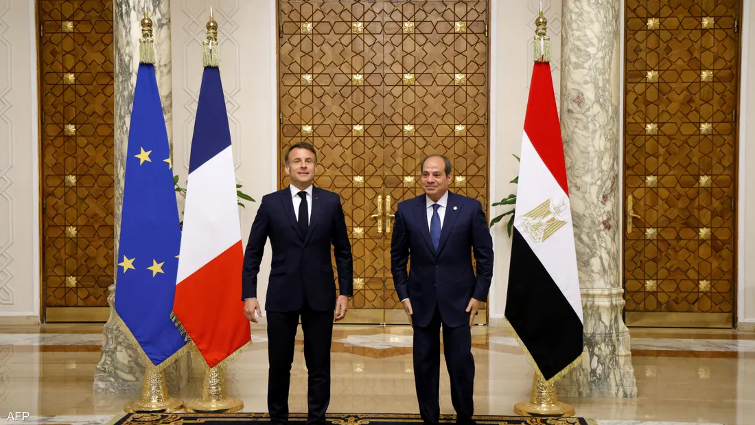 السيسي: اتفقت مع ماكرون على رفض التهجير من غزة