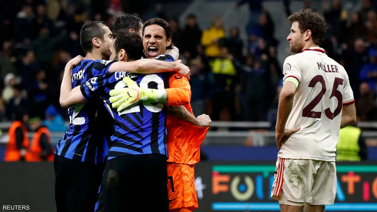 انتر ميلان يتأهل لنصف نهائي دوري الأبطال لمواجهة برشلونة
