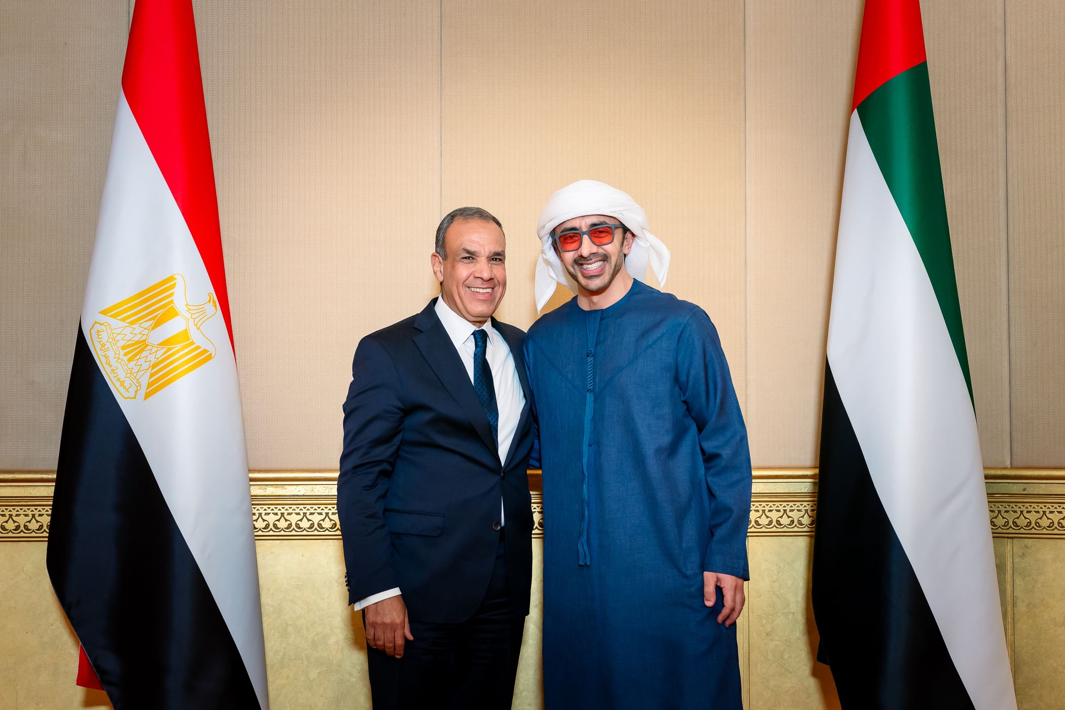 أبوظبي.. الإمارات ومصر تؤكدان ضرورة استئناف التهدئة بغزة