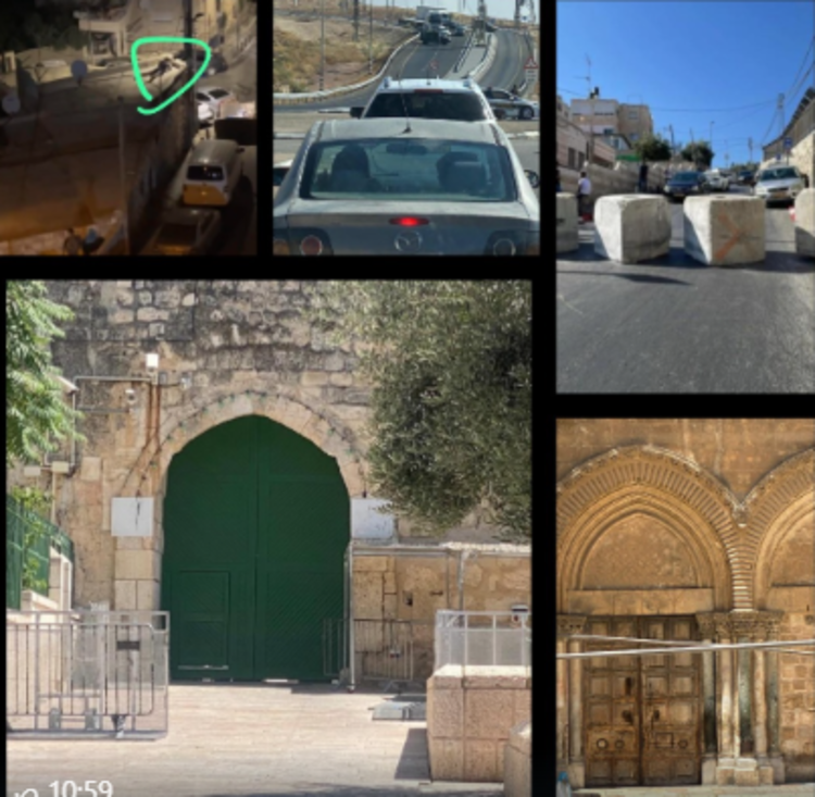 لليوم الخامس: الاحتلال يواصل اغلاق المسجد الأقصى وكنيسة القيامة