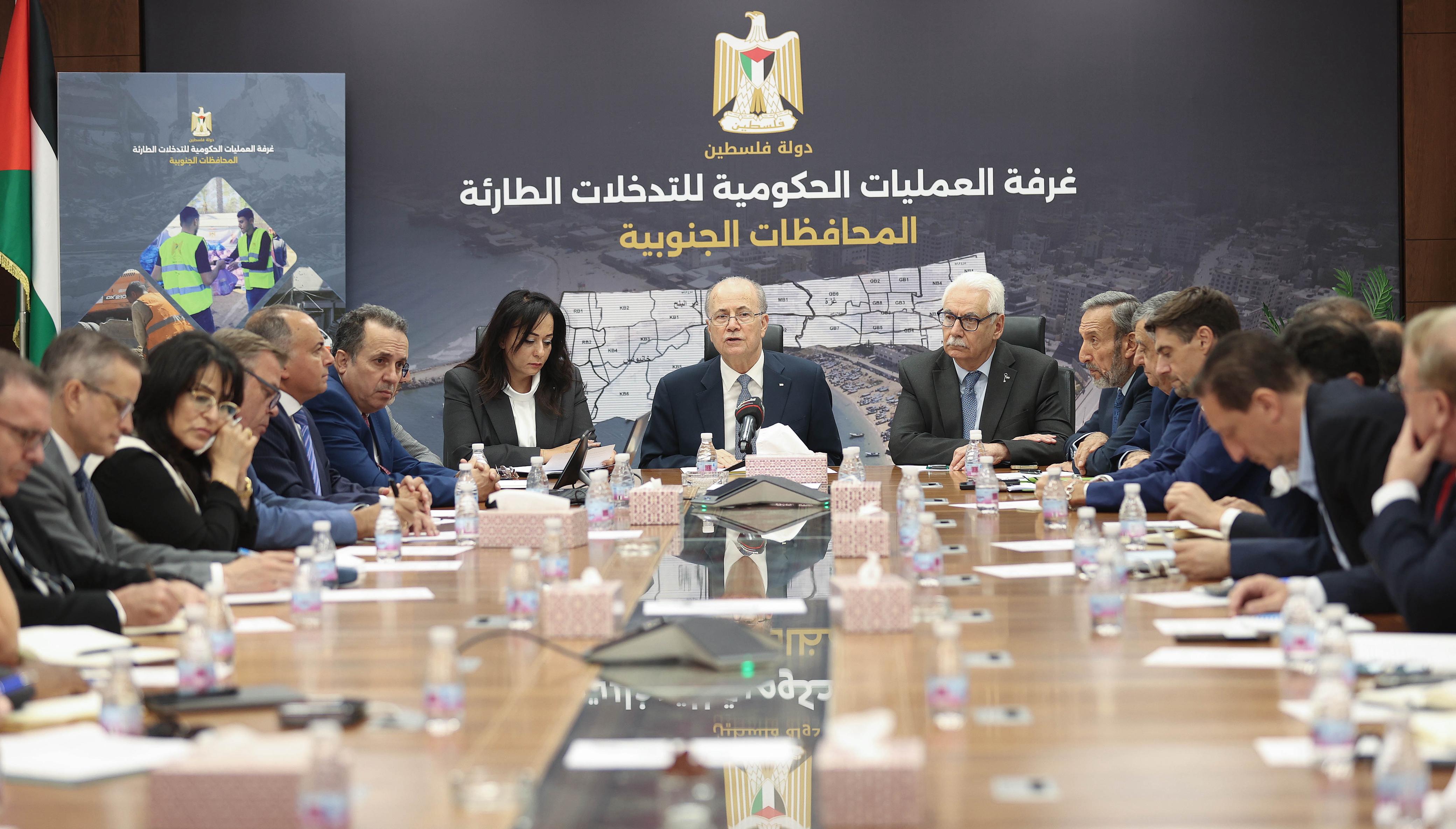 مصطفى: الوضع الإنساني الكارثي في غزة لم يعد يُحتمل